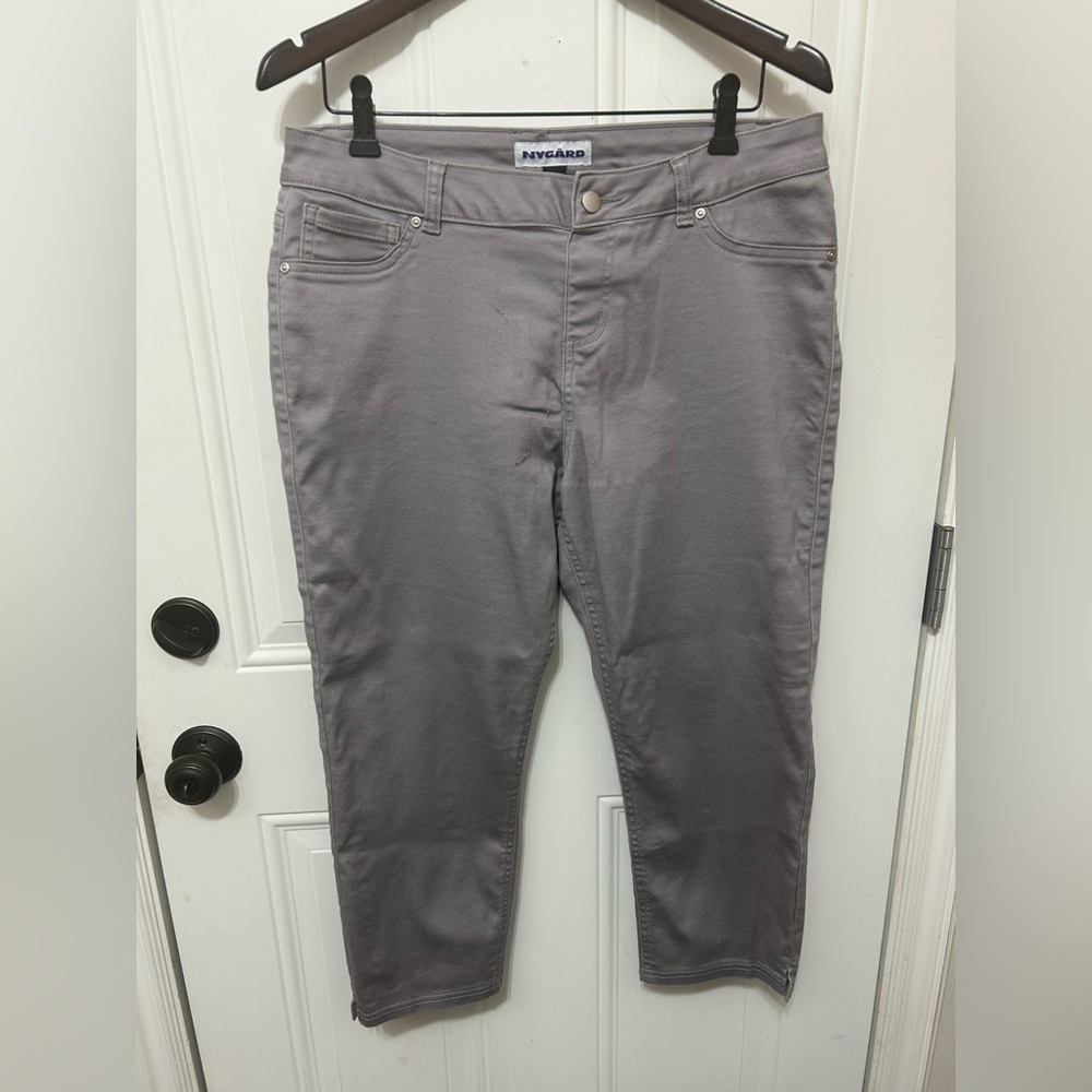 Nygard Gray Cropped Pull On Jeans